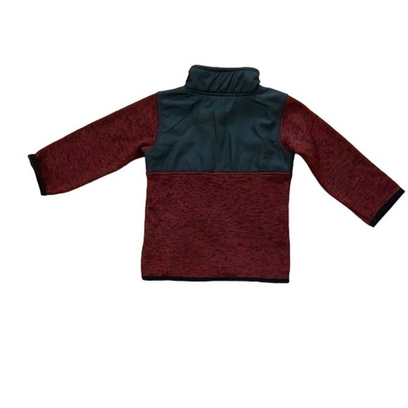 Timberland Red Black Pullover Knit 1/2 Zip Top Kids Size 18M Outdoors - Picture 5 of 10